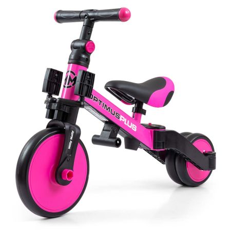 Tricicleta 4 in 1 Optimus Plus, Pink, 12 luni-5 ani, Milly Mally 608745