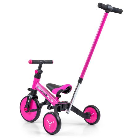 Tricicleta 4 in 1 Optimus Plus, Pink, 12 luni-5 ani, Milly Mally 608752