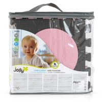 Puzzle din spuma Jolly 4, +10 luni, Pink Grey, 36 piese, Milly Mally