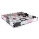 Puzzle din spuma Jolly 4, +10 luni, Pink Grey, 36 piese, Milly Mally 608768