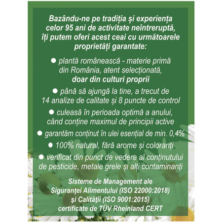 Ceai de musetel, 20 plicuri, Fares 723121