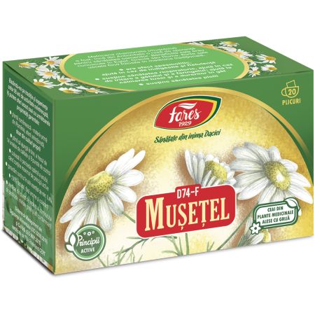 Ceai de musetel, 20 plicuri, Fares