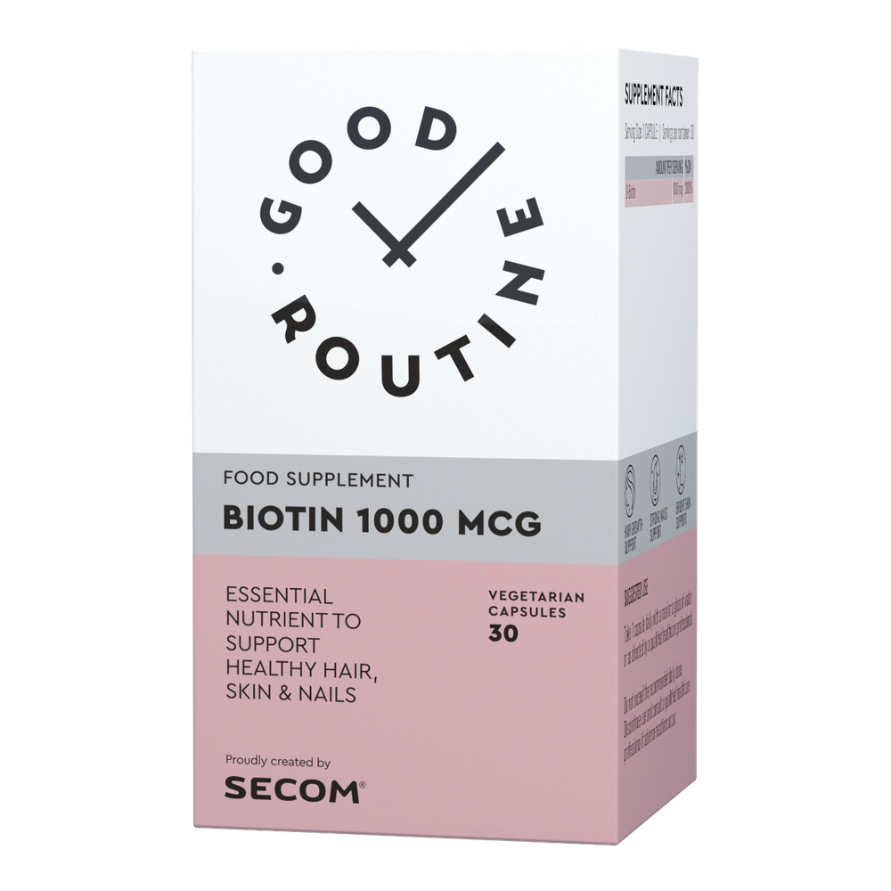 Biotin Good Routine, 1000 mcg, 30 capsule vegetale, Secom