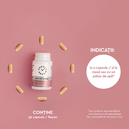 Hair Nutrition Good Routine, 30 capsule vegetale, Secom 777156