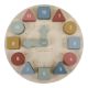 Puzzle 3D din lemn cu ceas, +2 ani, Little Dutch 609073