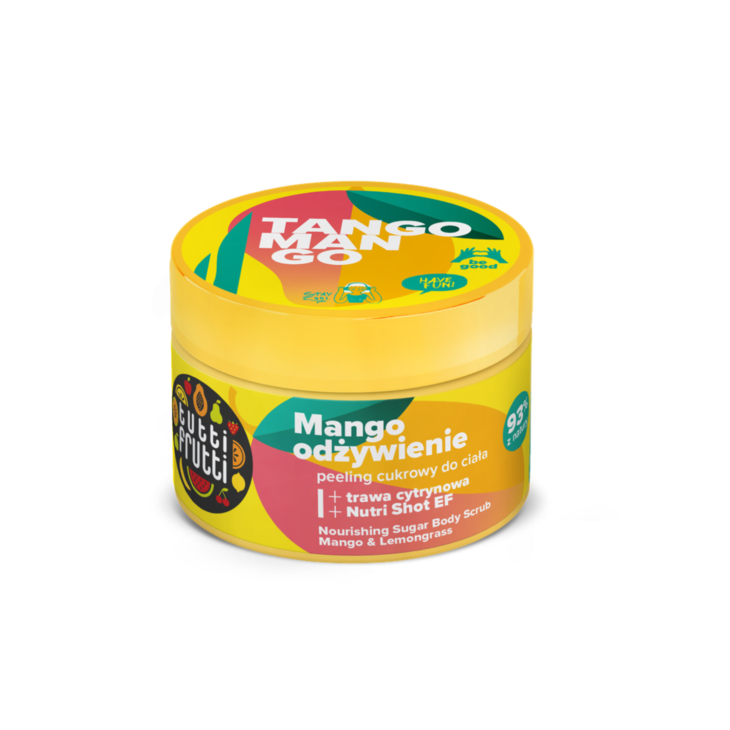 Scrub pentru corp cu mango si lemongrass Tutti Frutti, 300 g, Farmona