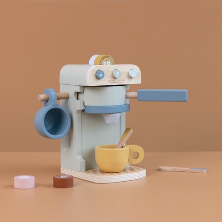 Cafetiera - Espressor de cafea din lemn FSC, +3 ani, Little Dutch 609186