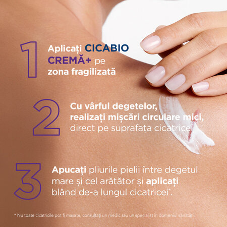 Crema reparatoare Cicabio Creme+, 40 ml, Bioderma 764521