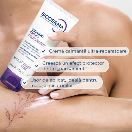 Crema reparatoare Cicabio Creme+, 100 ml, Bioderma 764485