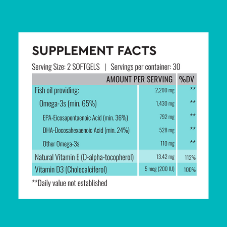 Pure Omega 3, 60 capsule gelationase moi, Good Routine 777090