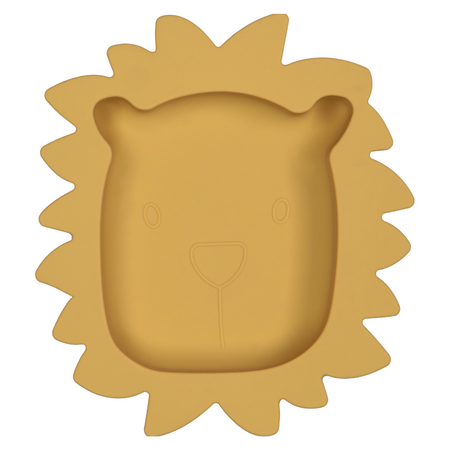 Farfurie din silicon, Lion, Honey Gold, Tryco 609621