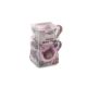 Set 2 cani pentru copii cu design interior, Ursulet, Roz si Gri, Melii 609615