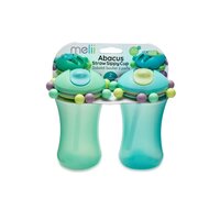 Set 2 cani cu pai Abacus, 2 x 340 ml, Albastru si Verde, Melii