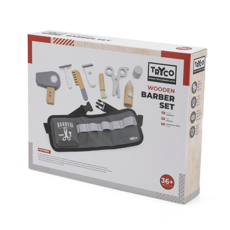 Jucarie din lem Set de Frizer, +3 ani, Tryco 609713