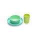 Set 3 recipiente din silicon pentru hrana, Blue, Lime si Mint, Melii 609849