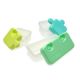 Recipient pentru hrana, model puzzle, Albastru si Verde, Melii 609790