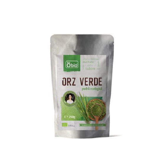 Pulbere din Orz Verde Ecologica, 250 gr, Obio