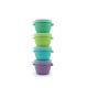 Set 4 recipiente din silicon Snap&Go, 118 ml, Melii 609863