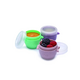 Set 6 recipiente din silicon Snap&Go, 59 ml, Melii 610010