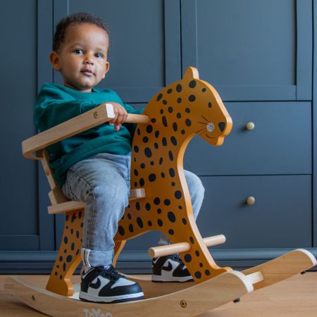 Balansoar din lemn, Leopard, 12 luni+, Tryco 610088
