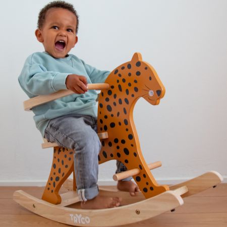 Balansoar din lemn, Leopard, 12 luni+, Tryco 610089