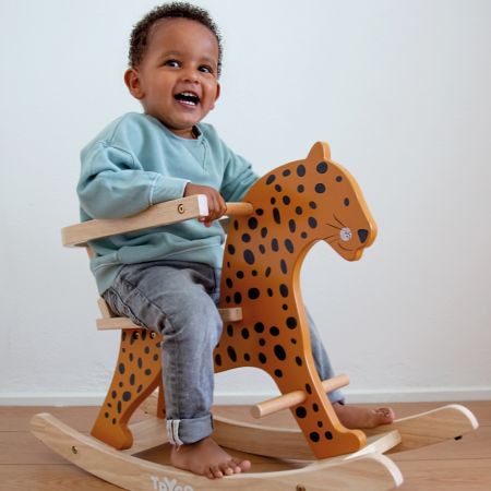 Balansoar din lemn, Leopard, 12 luni+, Tryco 610090