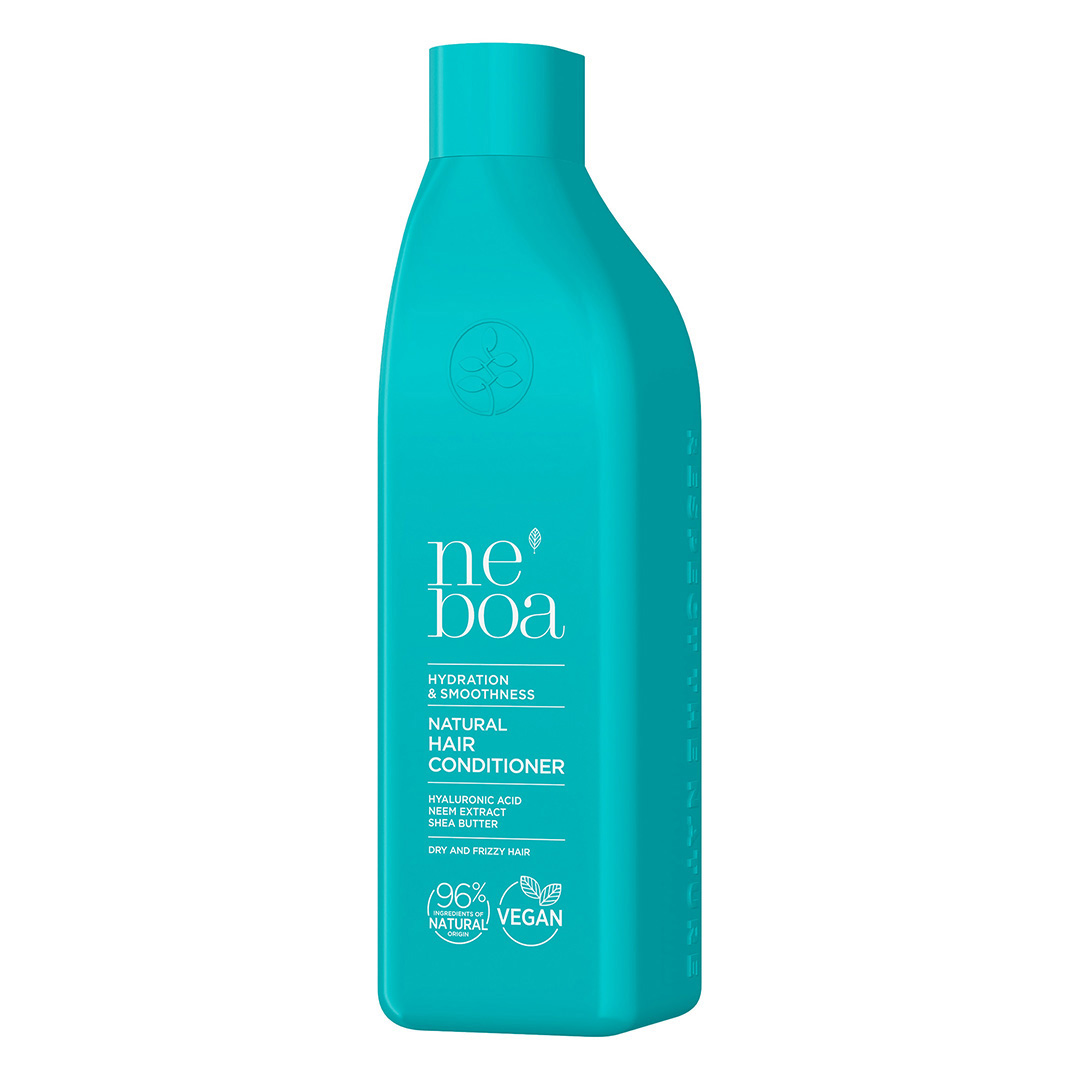 Balsam natural hidratant pentru par Hydration & Smoothness, 300 ml, Neboa