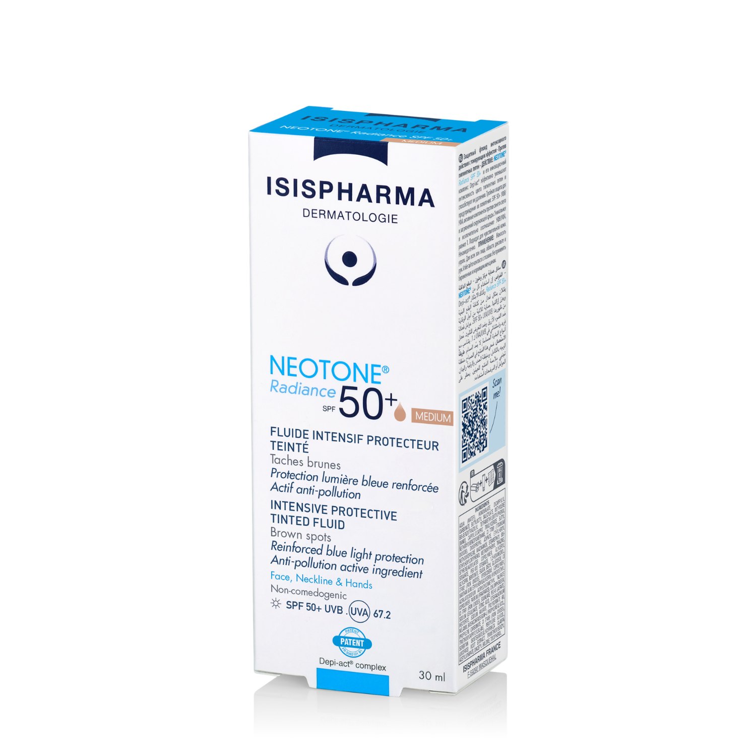 Crema nuantatoare pentru depigmentare cu SPF50+ Neotone Radiance, 30 ml, Isis Pharma