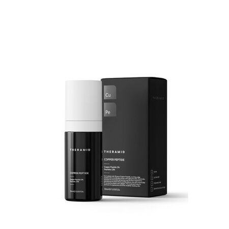 Ser pentru fata anti-aging cu 3% Peptide de Cupru, 30 ml, Theramid 688790