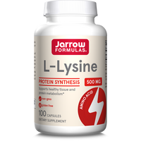 L-Lysine, 500 mg, 100 capsule, Jarrow Formulas