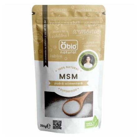 MSM pulbere, 250 g, Obio