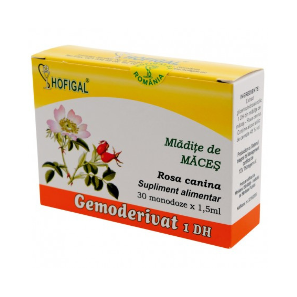 Mladite de maces Gemoderivat, 30 monodoze X 1.5ml, Hofigal