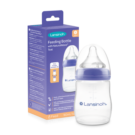 LANSINOH BIBERON CU TETINA NATURALWAVE 160 ML 75420