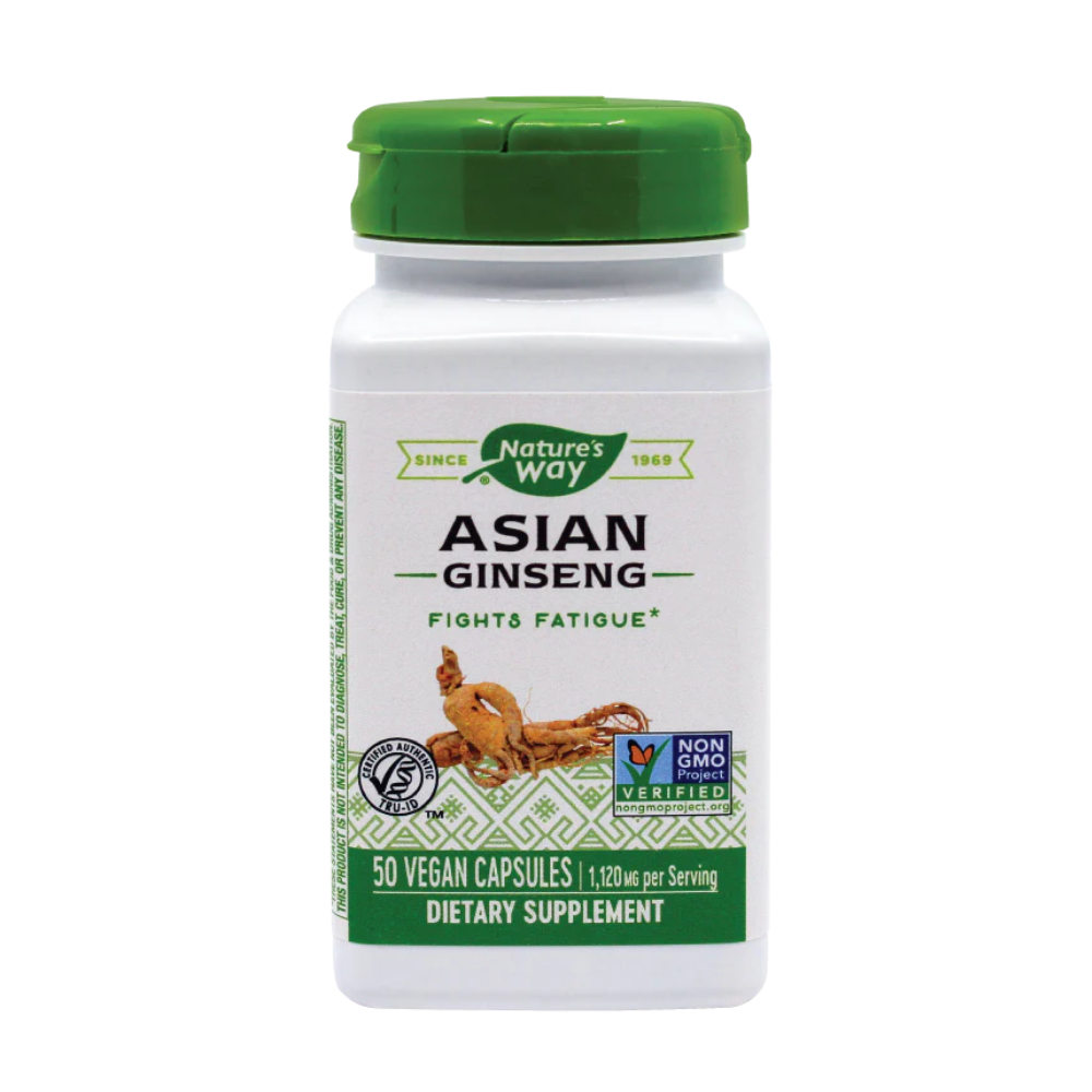 Asian Ginseng, 560mg, 50 capsule, Natures Way