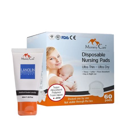 PACHET MOMMY CARE  LANOLINA UNGUENT 40 ML + TAMPOANE SAN ULTRA SUBTIRI 60 BUC PM03