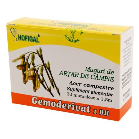 Muguri de artar de campie Gemoderivat, 30 monodoze X 1.5ml, Hofigal