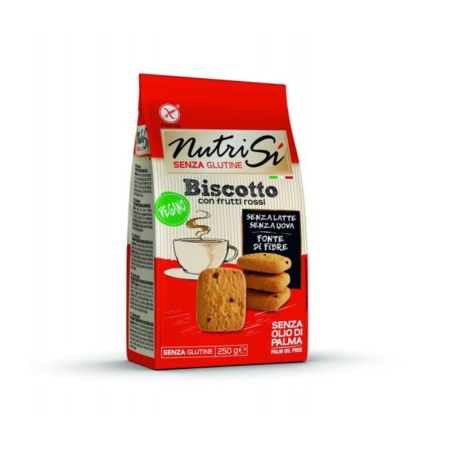 Biscuiti vegani fara gluten cu fructe rosii, 250 g, Nutri Free