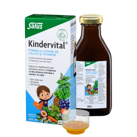 SALUS KINDERVITAL FORMULA LICHIDA DE CALCIU SI VITAMINE 250ML 1006050