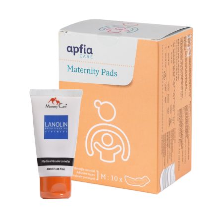 PACHET UNGUENT LANOLINA MOMMY CARE 40 ML + APFIA CARE TAMPOANE POSTNATALE 10 BUC  PM04