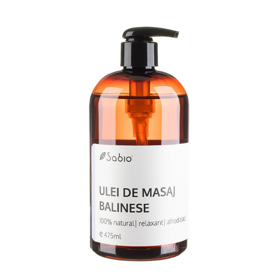 Ulei de masaj Balinese, 475 ml, Sabio