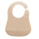 Baveta din silicon cu buzunar, 6 luni+, Bubble Beige, Appekids 612240