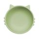 Bol din silicon Kitty I, 6 luni+, Raw Green, Appekids 612101