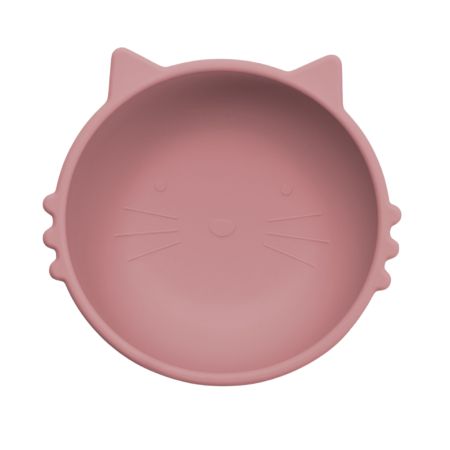 Bol din silicon Kitty I, 6 luni+, Old Rose, Appekids 612092