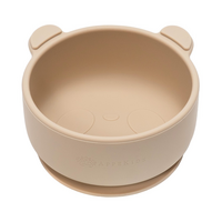Bol din silicon cu ventuza The Little Bear, 6 luni+, Bubble Beige, Appekids