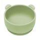 Bol din silicon cu ventuza The Little Bear, 6 luni+, Raw Green, Appekids 612234