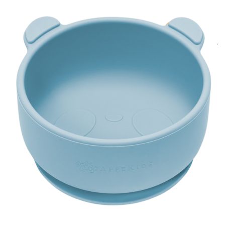 Bol din silicon cu ventuza The Little Bear, 6 luni+, Aqua Blue, Appekids 612179