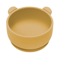 Bol din silicon cu ventuza The Little Bear, 6 luni+, Honey, Appekids