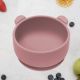 Bol din silicon cu ventuza The Little Bear, 6 luni+, Old Rose, Appekids 612163