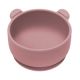 Bol din silicon cu ventuza The Little Bear, 6 luni+, Old Rose, Appekids 612164