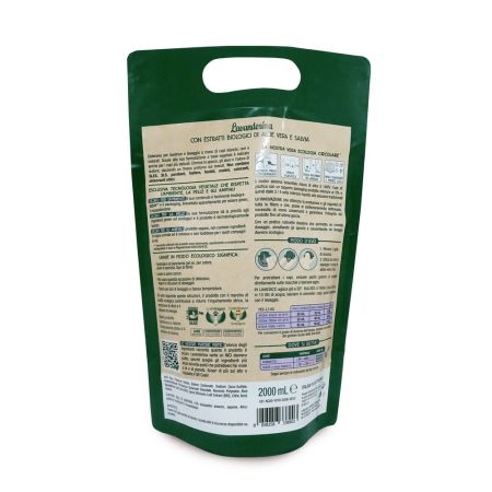 Detergent Eco concentrat de rufe cu miros floral, 2 L, Lavanderina 612397